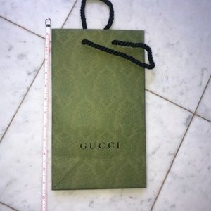 Gucci Paper Gift Bag Olive Green
